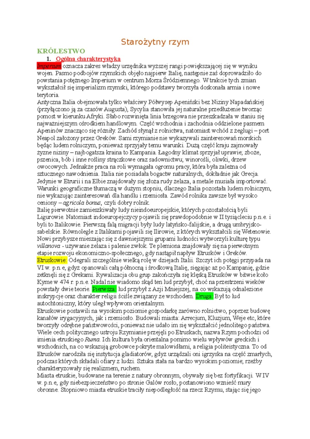 Starożytny Rzym: kompletna notatka dla uczniów i pasjonatów